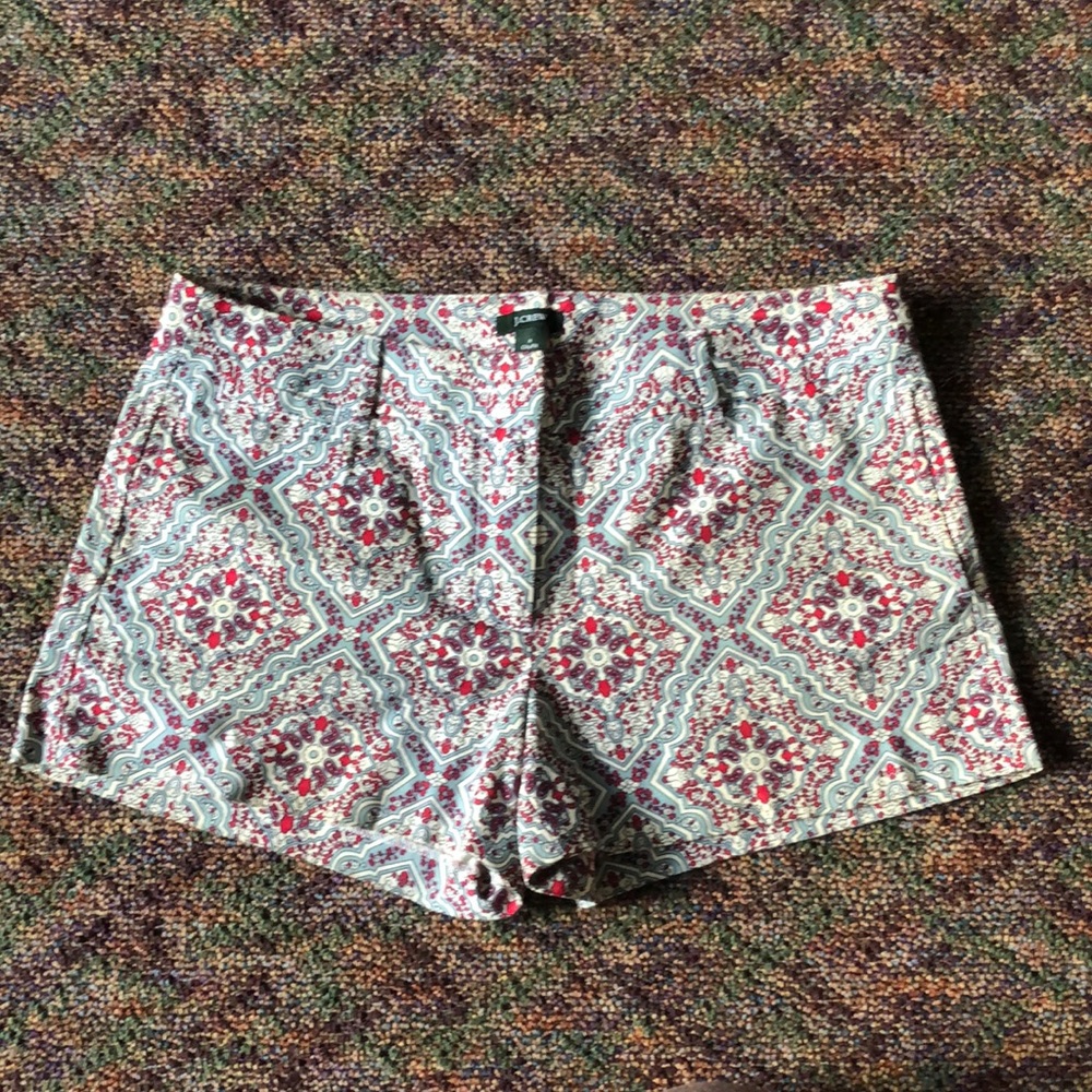 J Crew geo-paisley print shorts